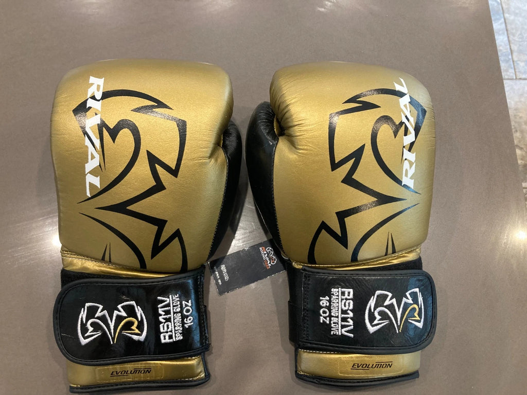 RIVAL RS11V Evolution Sparring Gloves - Gold
