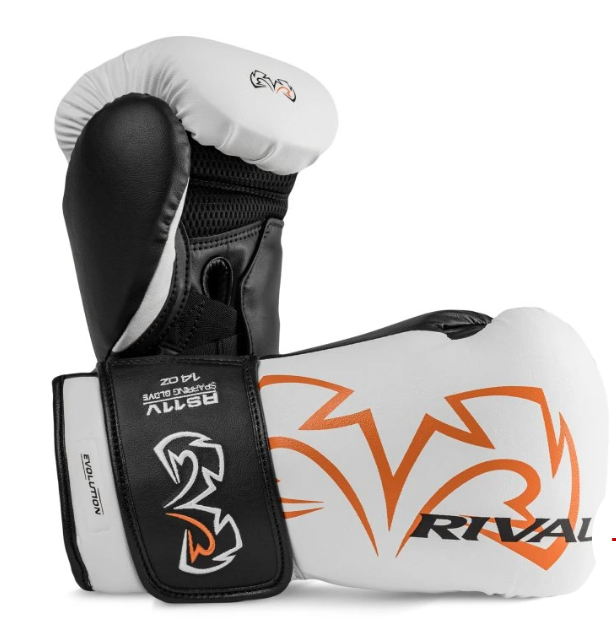 RIVAL RS11V Evolution Sparring Gloves - White
