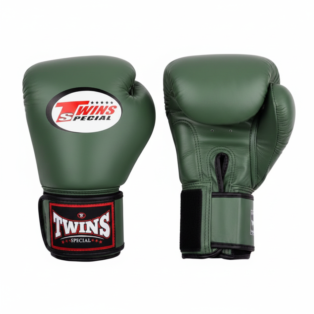 Guantes de boxeo Twins Special BGVL4 Verde Oliva