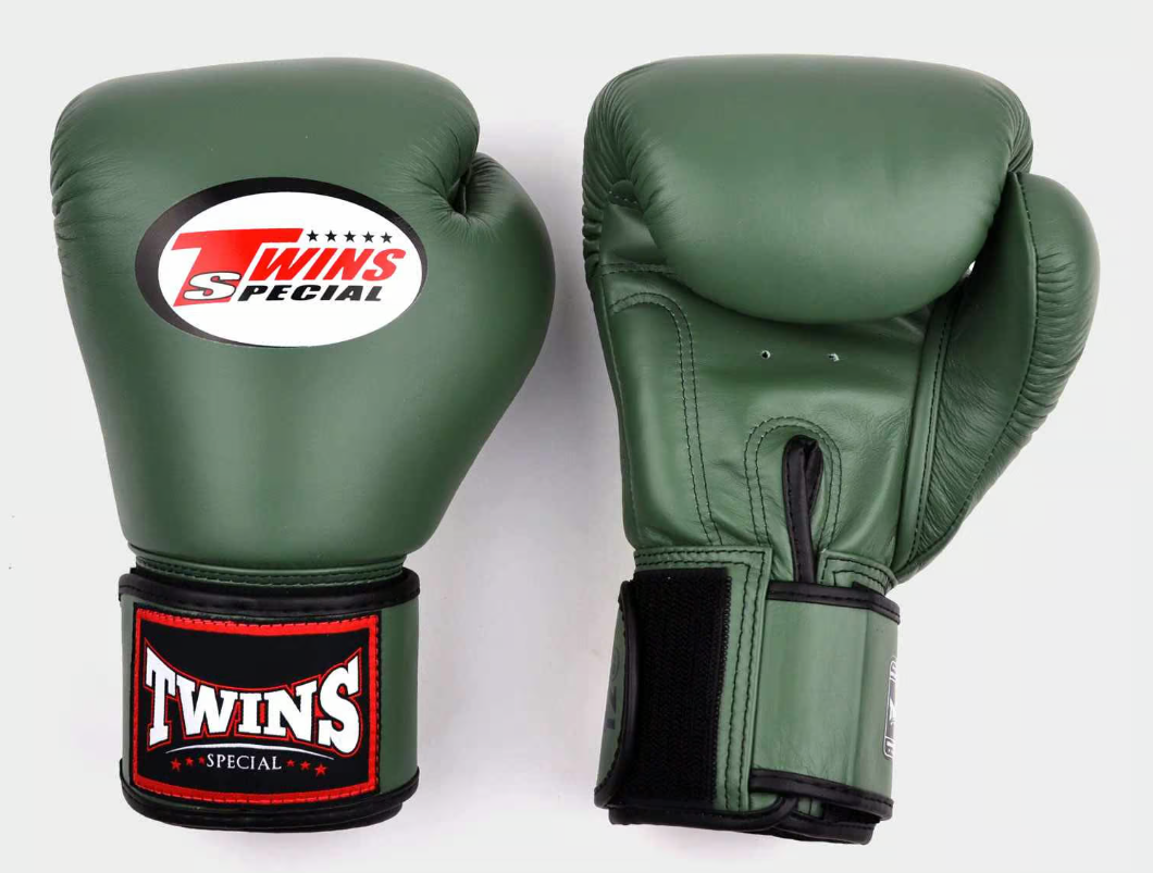 Twins Special BGVL4 Olive Green Boxing Gloves